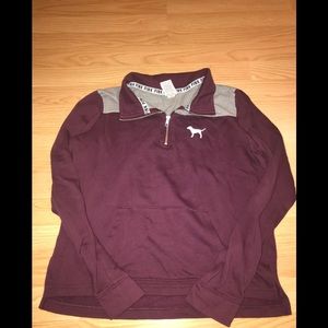 VS PINK Half-Zip Pullover